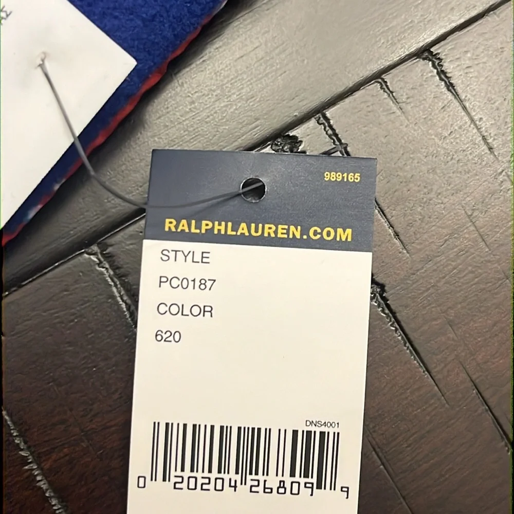 Polo Ralph Lauren Ski 92 1992 Winter Puffer Scarf new red blue Mens Women’s